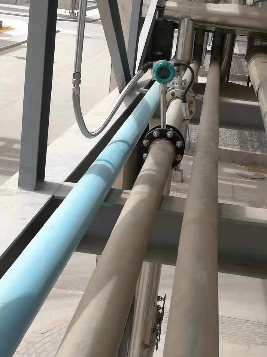 化工廠渦街流量計(jì)，安裝調(diào)試完畢-艾絲特儀表